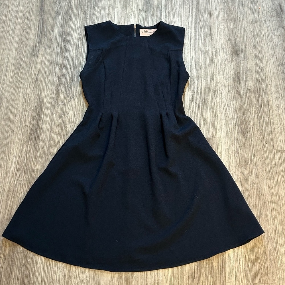 Philosophy Elegant Dark Navy Blue Sleeveless Mini Dress - Picture 2 of 12